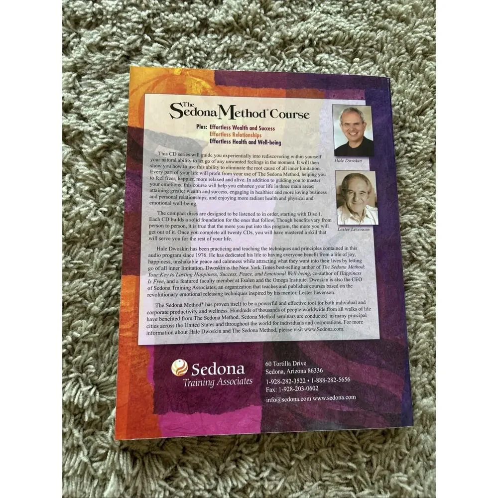 The Sedona Method Course, Plus: Effortless Wealth & Success *BOOK ONLY* NEW D26